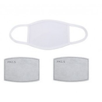 10 masques sublimables bordure blanche (100% Polyester) 13.5*18cm avec filtres