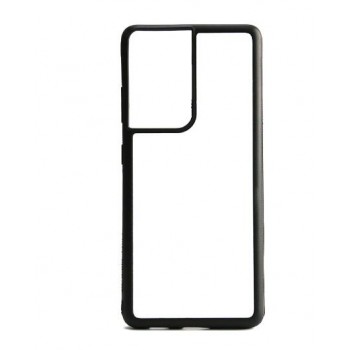 Lot de 10 Coques 2D Samsung Galaxy S21 Ultra SOUPLE Noir + plaque aluminium