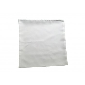 10 Housses de coussin carré 40*40cm en tissus blanc texturé