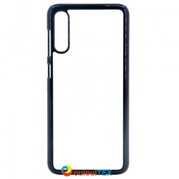 Coque 2D Rigide pour Samsung Galaxy A50 Noir + plaque aluminium