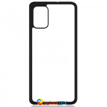 Coque 2D SOUPLE pour Samsung Galaxy A71 Noir + plaque aluminium
