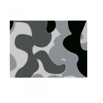 FLEX PU Transparent Motif Camouflage gris