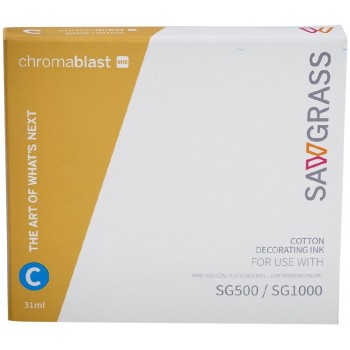 Cartouche Chromablast-UHD SAWGRASS SG500 / SG1000 CYAN