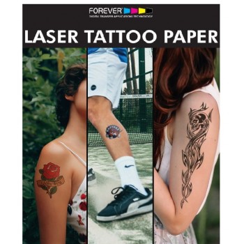 KIT TEST Forever Laser Tattoo - Papier de Tatouage éphémère - A4 (A+B) x 20F