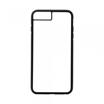 Lot de 10 Coques 2D Iphone 6/6S et 7/8/SE (2020) SOUPLE Noir + plaque aluminium