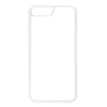 Lot de 10 Coques 2D Iphone 7 plus / 8 plus RIGIDE Transparent + plaque aluminium
