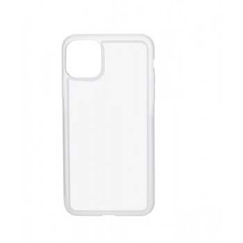 Lot de 10 Coques 2D Iphone 11 SOUPLE Transparent + plaque aluminium