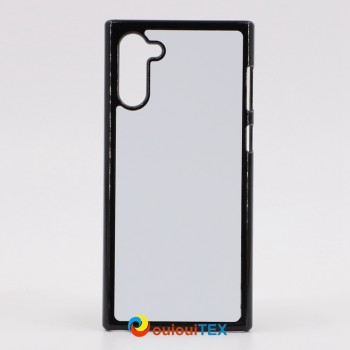 Lot de 10 Coques 2D Samsung Galaxy NOTE 10 RIGIDE Noir + plaque aluminium