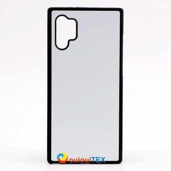 Lot de 10 Coques 2D Samsung Galaxy NOTE 10 PLUS SOUPLE Noir + plaque aluminium