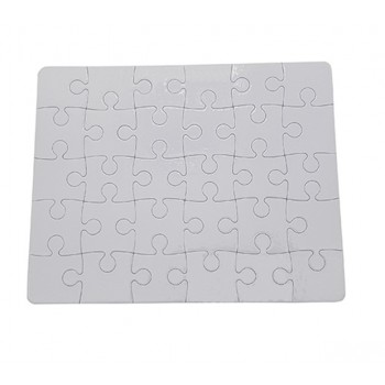 Lot de 10 Puzzles en carton blanc format 24.2 x 19.2 cm (30 pièces)