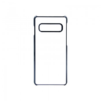 Lot de 10 Coques 2D Samsung Galaxy S10 RIGIDE Noir + plaque aluminium