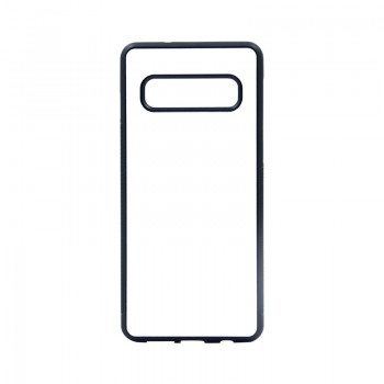 Lot de 10 Coques 2D Samsung Galaxy S10 Plus SOUPLE Noir + plaque aluminium